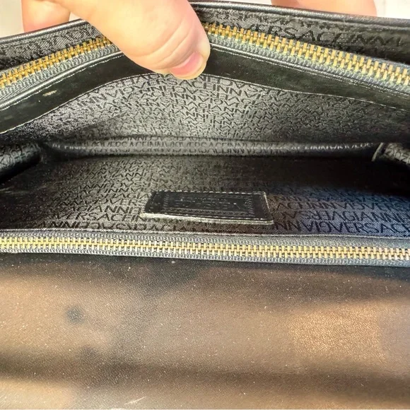 2 FER - Vintage Gianni Versace Brief Case Style Handbag & Matching Wallet - Picture 9 of 15